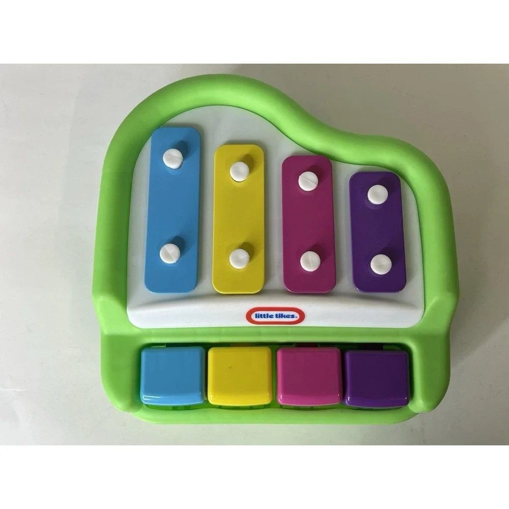 Little Tikes Baby Toddler Xylophone Piano Tap a Tune Green HTF VGC Fast Shipping